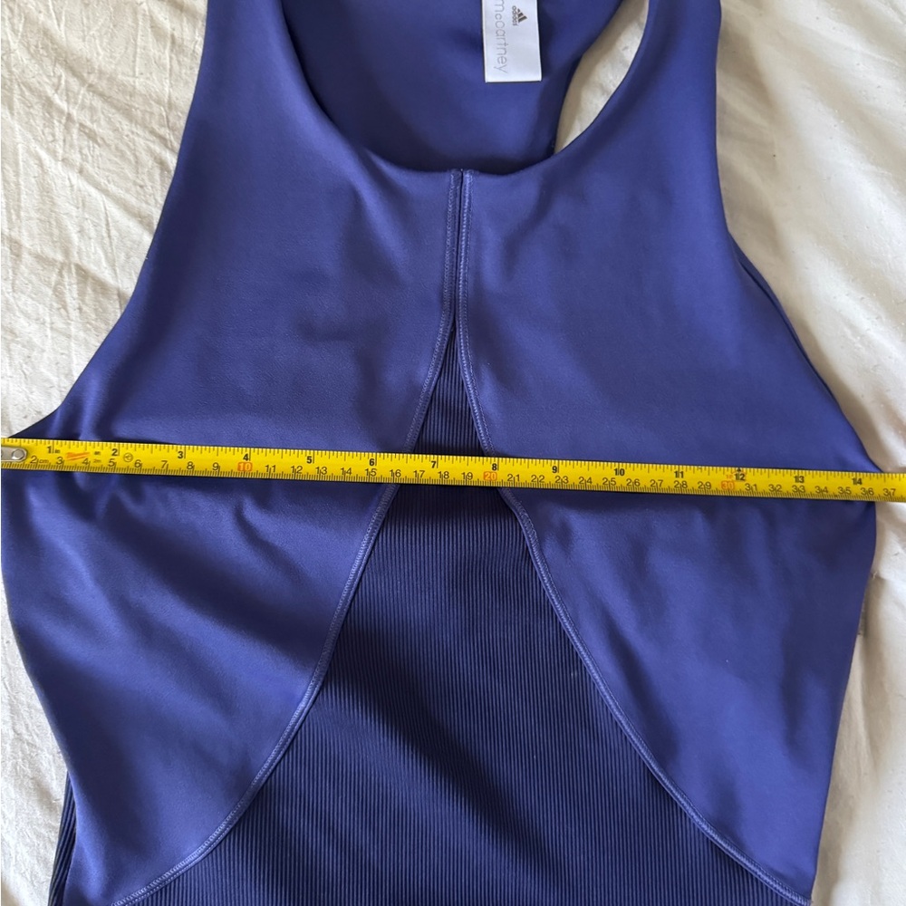 Adidas by Stella McCartney Blue Purple Athletic Tank Bra Top Sz S - Picture 4 of 10